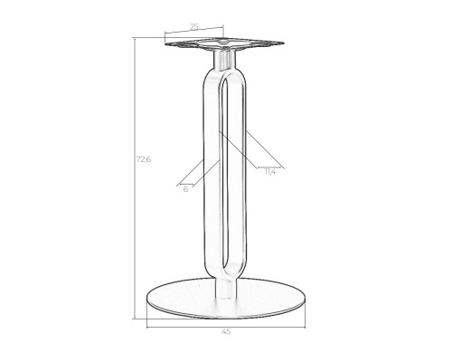 Подстолье обеденное DOBRIN ELAN GOLD