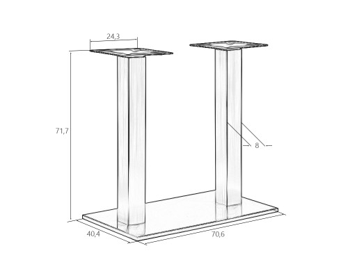 Подстолье обеденное DOBRIN DEBRA WIDE