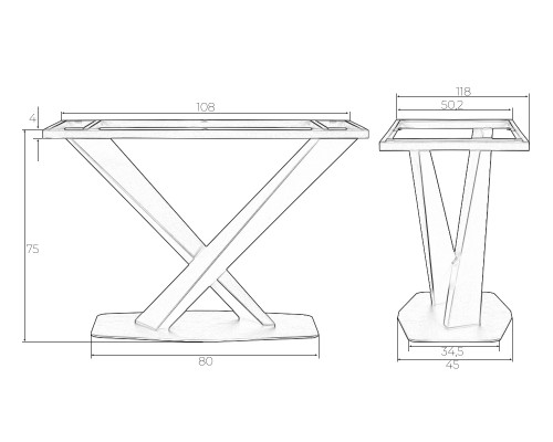 Подстолье обеденное DOBRIN FILIPPO