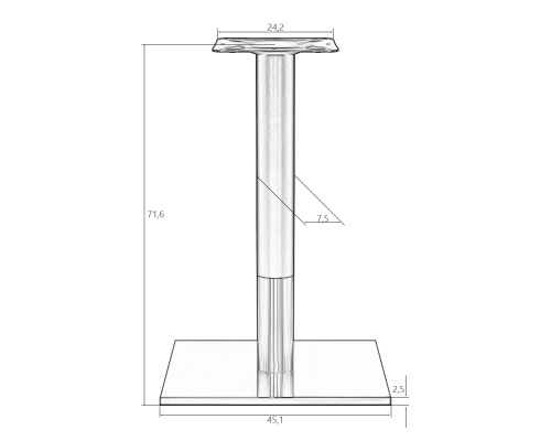 Подстолье обеденное DOBRIN VALENTINO