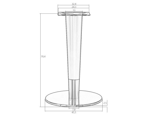 Подстолье обеденное DOBRIN ANGELO