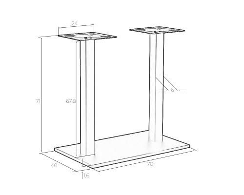 Подстолье обеденное DOBRIN EDWARD