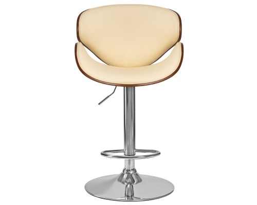 Набор 2 шт Стул барный DOBRIN KARTER, коричневое дерево, кремовый