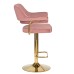 Набор 2 шт Стул барный DOBRIN CHARLY GOLD, розовый велюр (MJ9-32)
