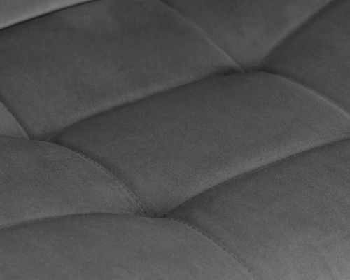 Стул барный DOBRIN TAILOR BLACK, серый велюр (MJ9-75)