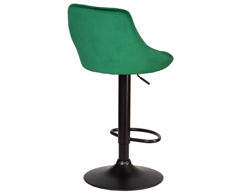 Набор 2 шт Стул барный DOBRIN LOGAN BLACK, зеленый велюр (MJ9-88)