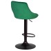 Набор 2 шт Стул барный DOBRIN LOGAN BLACK, зеленый велюр (MJ9-88)