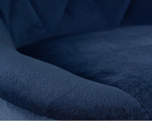 Набор 2 шт Стул барный DOBRIN LOGAN BLACK, синий велюр (MJ9-117)