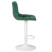Стул барный DOBRIN TAILOR WHITE, зеленый велюр (MJ9-88)