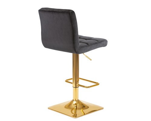 Набор 2 шт Стул барный DOBRIN GOLDIE, черный велюр (MJ9-101)
