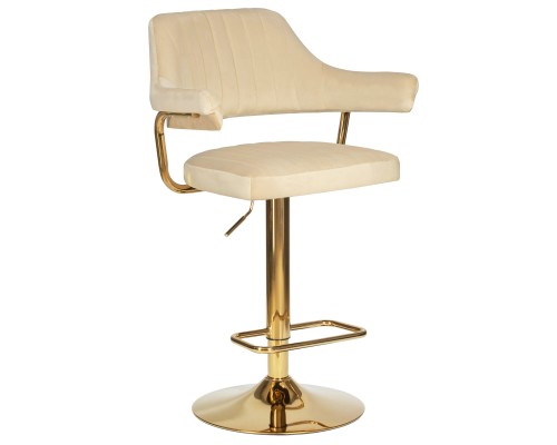 Стул барный DOBRIN CHARLY GOLD, бежевый велюр (MJ9-10)
