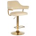 Стул барный DOBRIN CHARLY GOLD, бежевый велюр (MJ9-10)