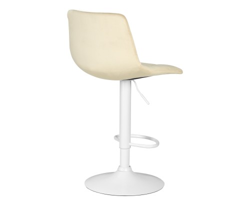 Набор 2 шт Стул барный DOBRIN TAILOR WHITE, бежевый велюр (MJ9-10)