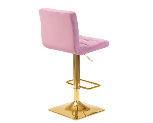 Набор 2 шт Стул барный DOBRIN GOLDIE, пудрово-сиреневый велюр (MJ9-52)