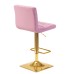 Набор 2 шт Стул барный DOBRIN GOLDIE, пудрово-сиреневый велюр (MJ9-52)