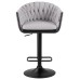 Набор 2 шт Стул барный DOBRIN LEON, серая ткань (LAR 275-17)