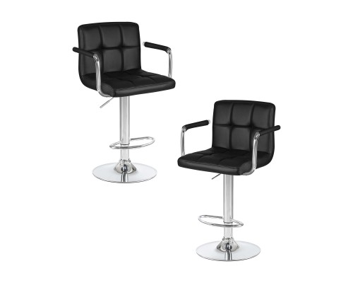 Набор 2 шт Стул барный DOBRIN KRUGER ARM, чёрный