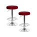 Набор 2 шт Табурет барный DOBRIN BRUNO, бордовый велюр (MJ9-43)