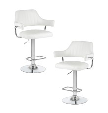 Набор 2 шт Стул барный DOBRIN CHARLY, белый