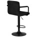 Набор 2 шт Стул барный DOBRIN KRUGER ARM BLACK, черный вельвет (LAR-E2041-52)
