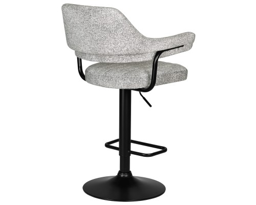 Набор 2 шт Стул барный DOBRIN CHARLY BLACK, светло-серый твид (LEO04)