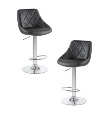 Набор 2 шт Стул барный DOBRIN LOGAN, чёрный