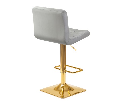 Набор 2 шт Стул барный DOBRIN GOLDIE, серый велюр (MJ9-75)