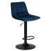 Стул барный DOBRIN TAILOR BLACK, синий велюр (MJ9-117)