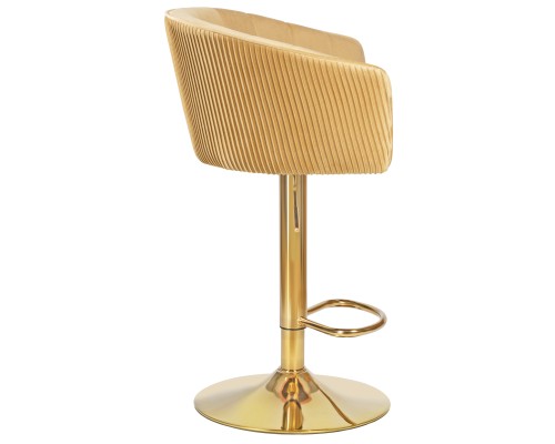 Стул барный DOBRIN DARCY GOLD, песочный велюр (1922-3)