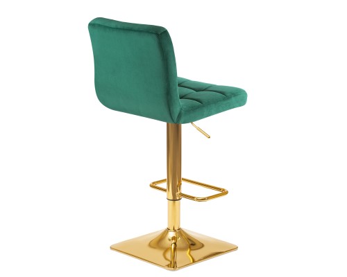 Набор 2 шт Стул барный DOBRIN GOLDIE, зеленый велюр (MJ9-88)