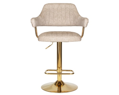 Набор 2 шт Стул барный DOBRIN CHARLY GOLD, бежевый твид (LEO26)