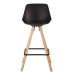 Набор 2 шт Стул полубарный DOBRIN RONNI, ножки светлый бук, черный (B-03)