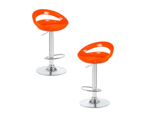 Набор 2 шт Стул барный DOBRIN DISCO, оранжевый