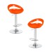 Набор 2 шт Стул барный DOBRIN DISCO, оранжевый