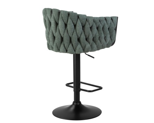 Набор 2 шт Стул барный DOBRIN LEON, зеленая ткань (LAR 275-23)
