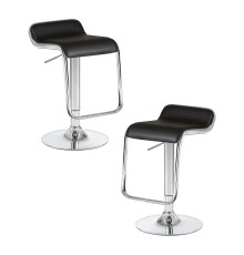 Набор 2 шт Стул барный DOBRIN CRACK, чёрный