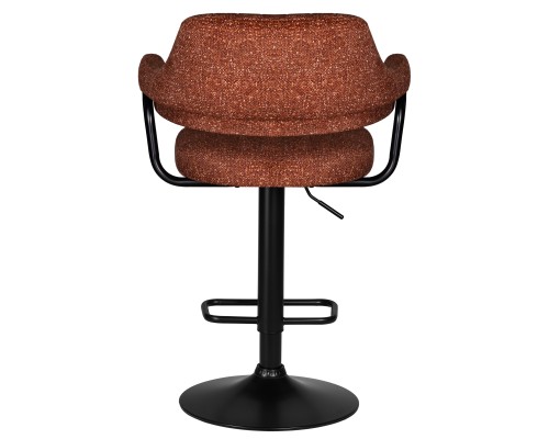 Набор 2 шт Стул барный DOBRIN CHARLY BLACK, терракотовый твид (LEO56)