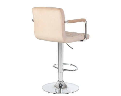 Набор 2 шт Стул барный DOBRIN KRUGER ARM, бежевый велюр (MJ9-10)