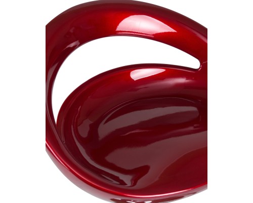 Стул барный DOBRIN DISCO, бордовый металлик