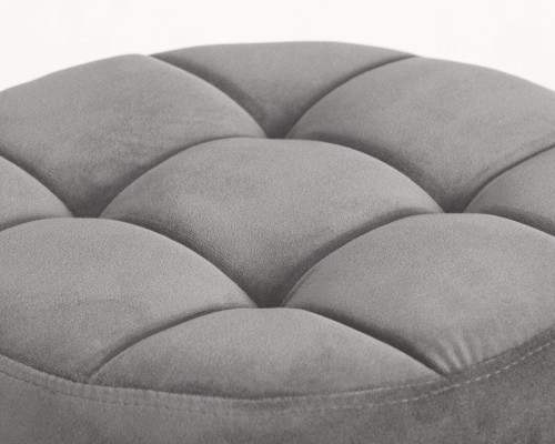 Набор 2 шт Табурет барный DOBRIN BRUNO BLACK, серый велюр (MJ9-75)