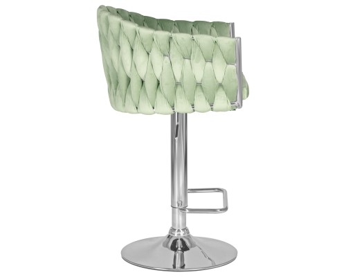 Стул барный DOBRIN MARCEL, пудрово-мятный велюр (MJ9-87)