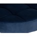 Табурет барный DOBRIN BRUNO BLACK, синий велюр (MJ9-117)