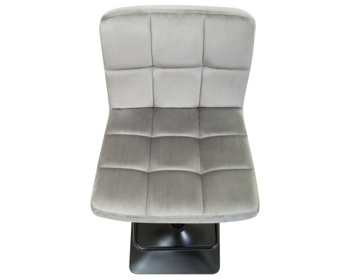 Набор 2 шт Стул барный DOBRIN DOMINIC, серый велюр (MJ9-75)