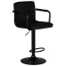 Набор 2 шт Стул барный DOBRIN KRUGER ARM BLACK, черный вельвет (LAR-E2041-52)