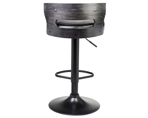 Стул барный DOBRIN FRED BLACK, чёрное дерево, чёрный