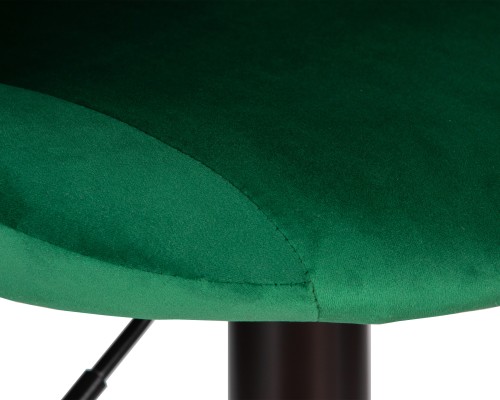 Набор 2 шт Стул барный DOBRIN LOGAN BLACK, зеленый велюр (MJ9-88)