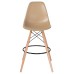 Стул барный DOBRIN DSW BAR, ножки светлый бук, цвет сиденья бежевый (GR-03)