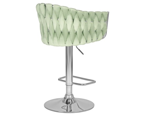 Стул барный DOBRIN MARCEL, пудрово-мятный велюр (MJ9-87)