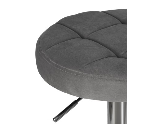 Набор 2 шт Табурет барный DOBRIN BRUNO, серый велюр (MJ9-75)