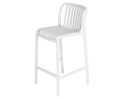 Стул полубарный DOBRIN CHLOE, белый (W-02)